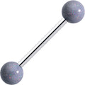 BodyCandy Pastel Shimmer Grey Ends Barbell Tongue Ring — main product shot