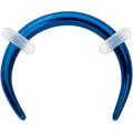BodyCandy 16G 5/16 Blue Pincher Crescent Taper — main product shot