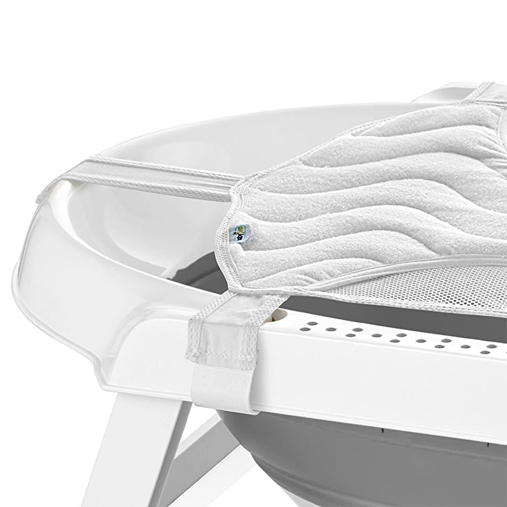 Babyjem Baby Bath Support Hammock: Safe & Comfy Infant Bath Sling, Prevents Flat Head, Foldable Mesh Design - Newborn Bathing Aid