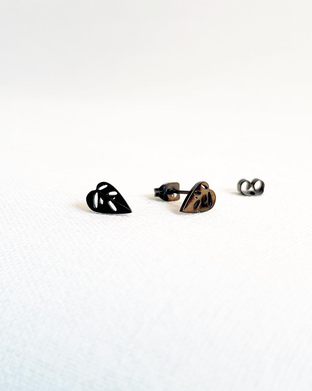 Monstera Adansonii Metal Stud Earrings – Plant Dosage LLC, view 8