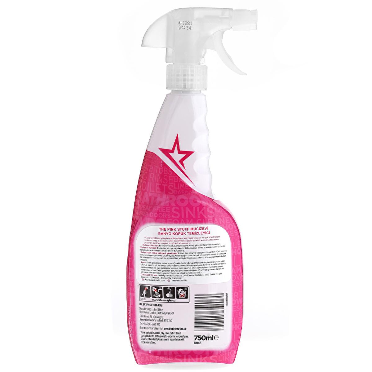 The Pink Stuff Bathroom Cleaner Foam: Vegan Limescale Remover & Surface Shiner (750ml) - Achieve a Sparkling, Hygienic Bathroom.