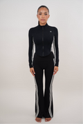 KIMITH BRAND I Am Motivated Black Flare Pant — main product shot