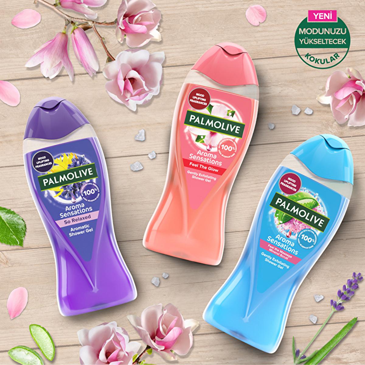 Palmolive Aroma Sensations: Skin Rejuvenating Bath and Shower Gel with Magnolia & Dead Sea Salt - Natural Glow, Dermatologically Tested