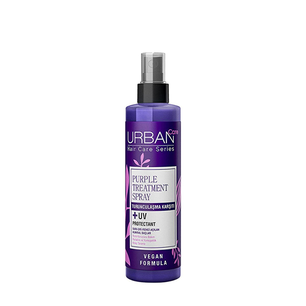 Urban Care Anti Brass Purple Hair Treatment: Vegan Keratin Hair Toner for Blonde & Gray Hair - Paraben Free, Eliminates Yellow Tones, UV Protection