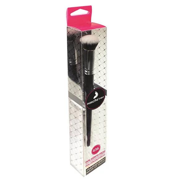 Nascita Pro Oval Makeup Brush for Concealer - Professional Liquid & Powder Applicator