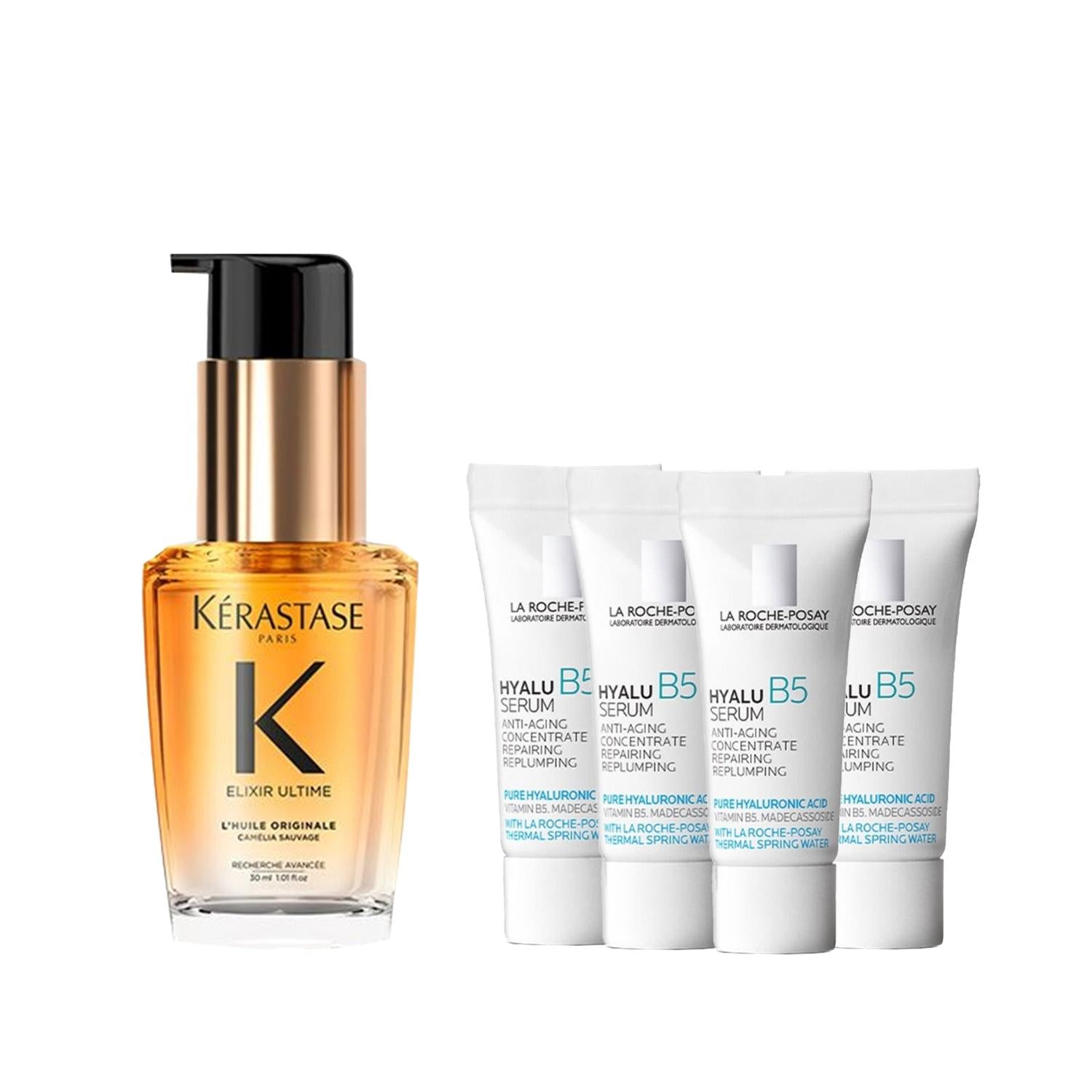 Kerastase Skincare and Haircare Set - Premium Beauty Bundle with La Roche Posay