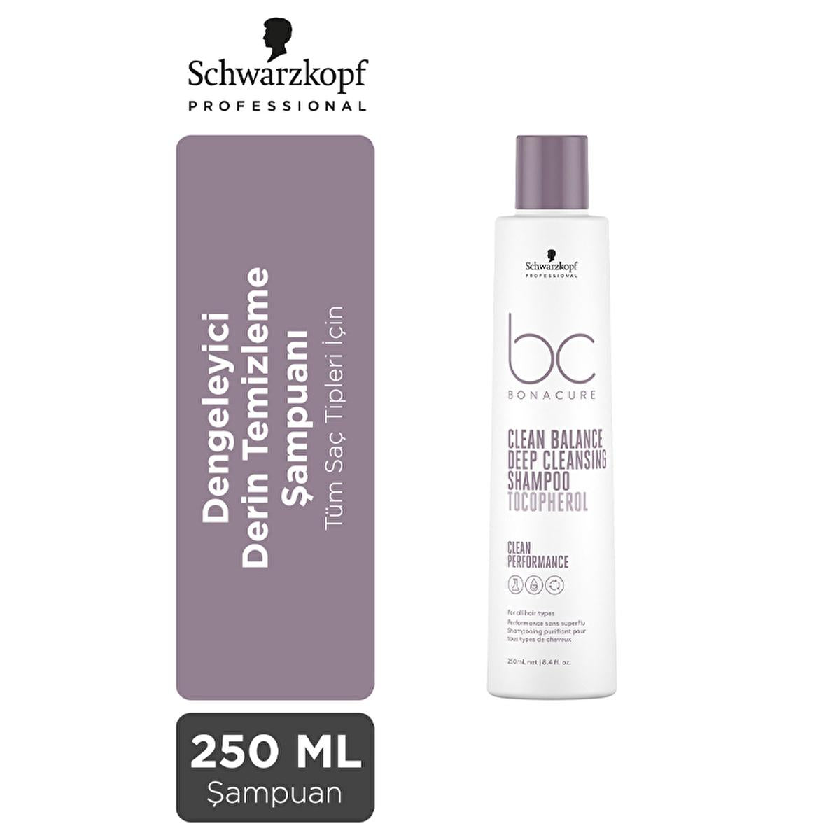 Bonacure Sulfate-Free Deep Cleansing Shampoo - Vegan, Silicone-Free, Gentle on Hair & Scalp - 8.45 fl oz