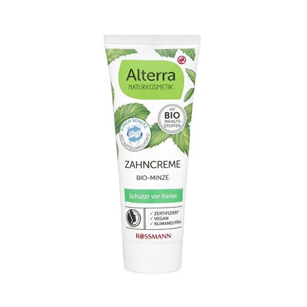 Alterra Organic Toothpaste with Organic Mint - 5 Times Effective, Vegan, Natrue Certified, Natural Oral Care