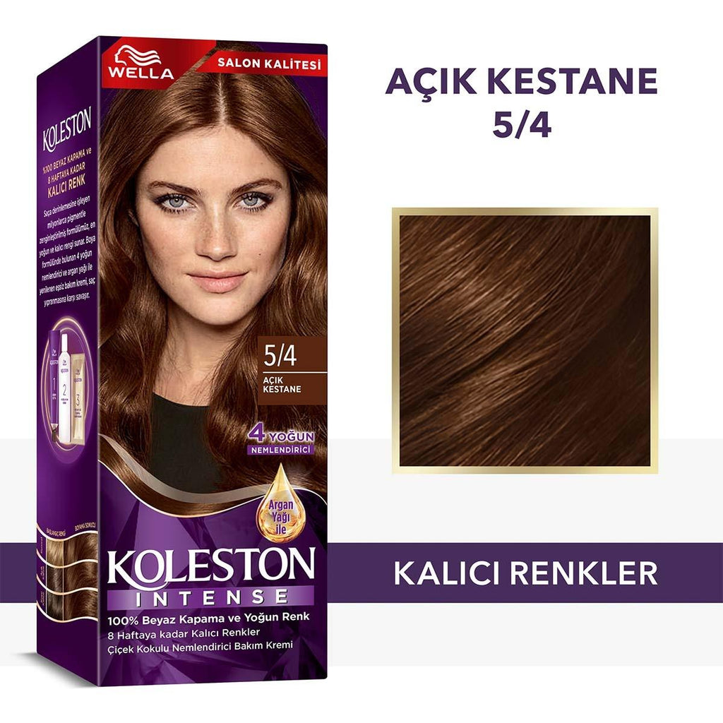 Wella Koleston Intense Hair Dye - Long-Lasting Color with Argan Oil & Moisturizers