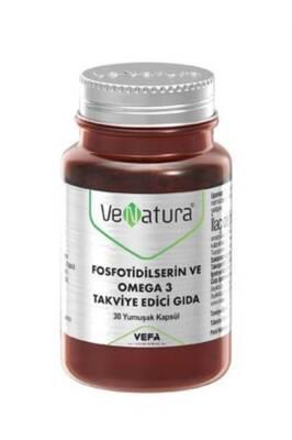 VeNatura Fosfotidilserin Omega 3 Supplement: Boost Brain Health, Memory & Support Heart Health - 30 Soft Capsules