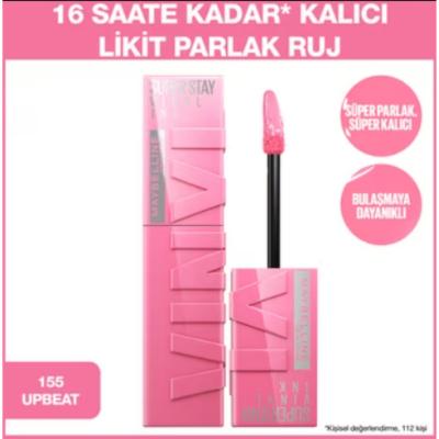 Maybelline Super Stay Vinyl Ink Long-Lasting Glossy Liquid Lipstick - 155 Upbeat