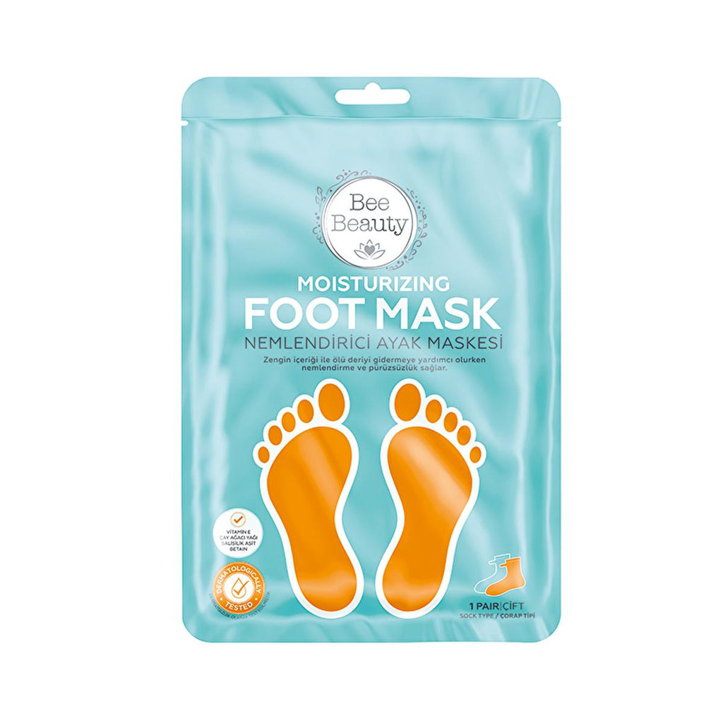 Bee Beauty Moisturizing Leg and Foot Mask - Hydrating Leg Care for Dry Skin, Post-Waxing Soothing Relief