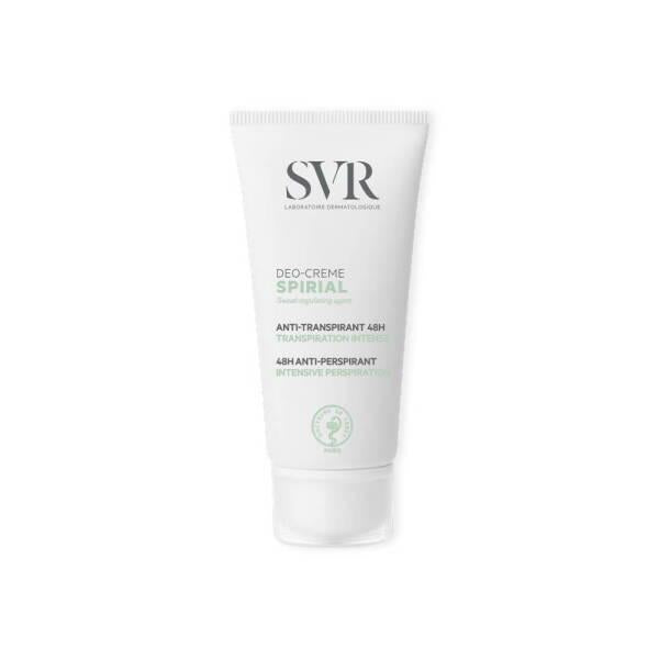 SVR Spirial Antiperspirant Cream 50ml - Fragrance-Free, Sensitive Skin Solution for Excessive Sweating