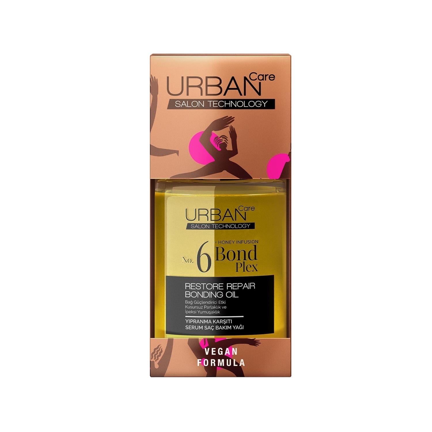 URBAN Care No.6 Bond Plex Anti-Damage Hair Care Oil - 100ml Nourishing Treatment for Damaged Hair