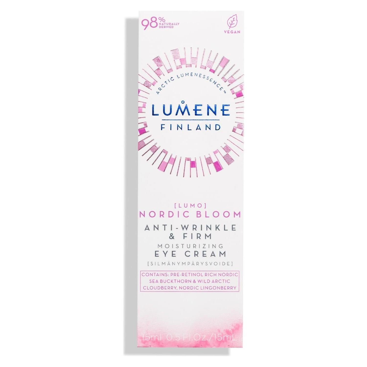 Lumene Anti-Wrinkle Eye Cream - Vegan, Paraben-Free & SLS-Free, Hydrating & Firming for Mature Skin