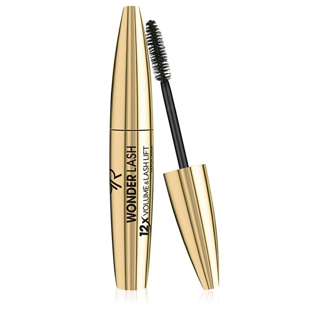 Golden Rose Wonder Lash Mascara 12X Volume & Lash Lift - Volumizing & Lengthening Mascara for Dramatic Eye Makeup