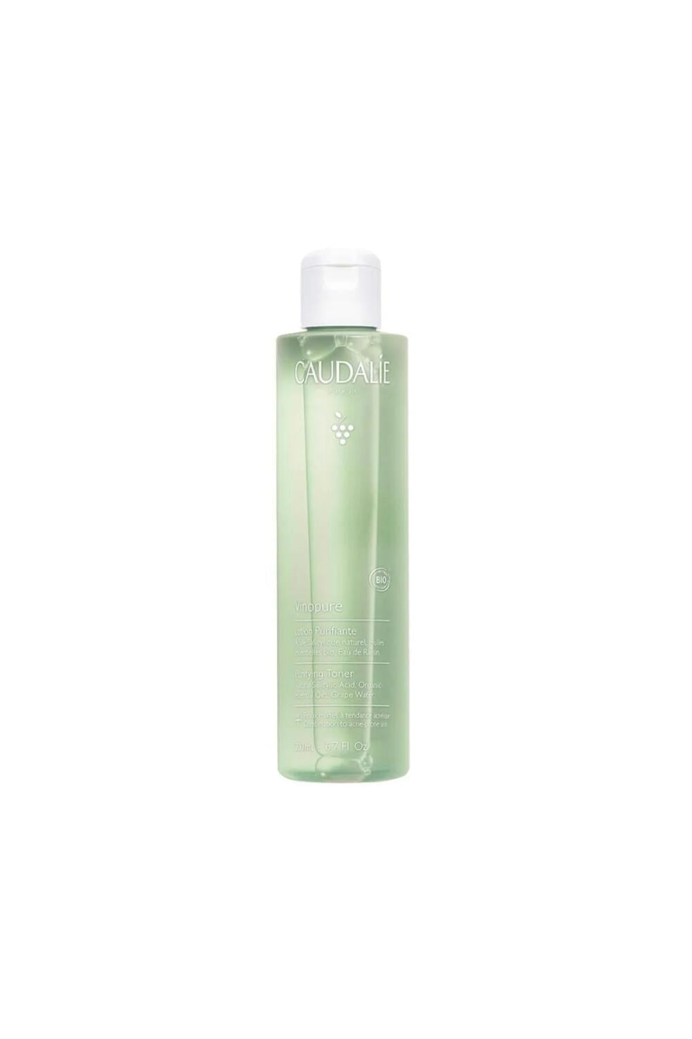 Caudalie Vinopure Clear Skin Purifying Toner - Fragrance-Free, 200ml for Mixed Skin Types
