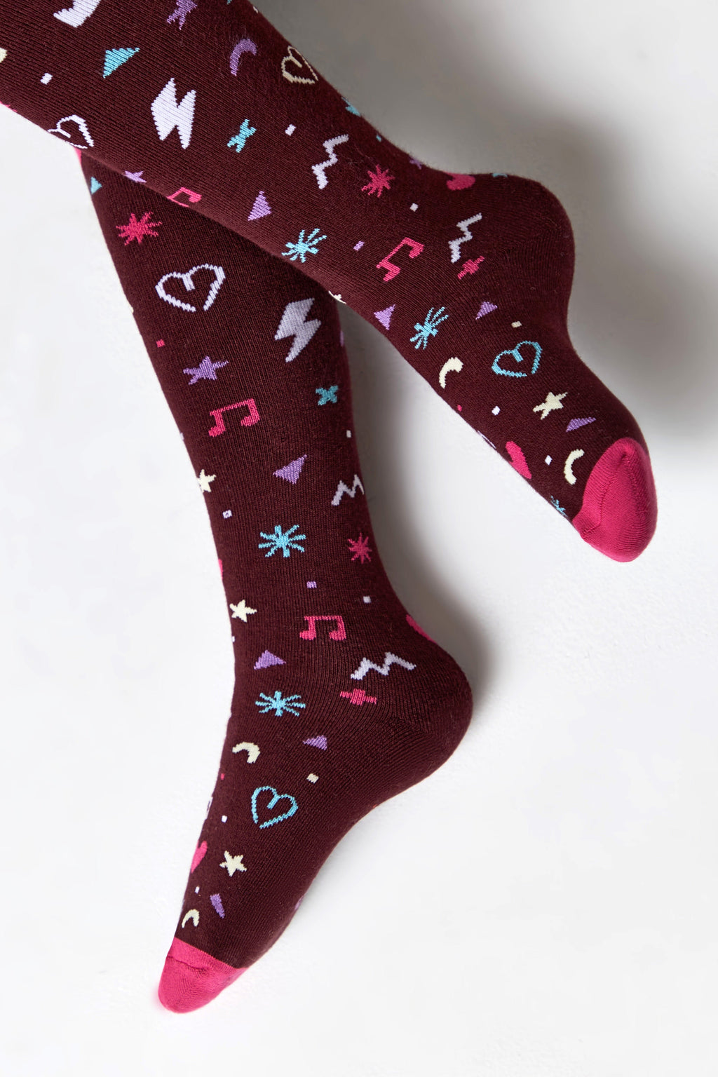 TheRanok.com Conte-Kids Cotton Terry Tights - Sof-Tiki 518 — detail close-up