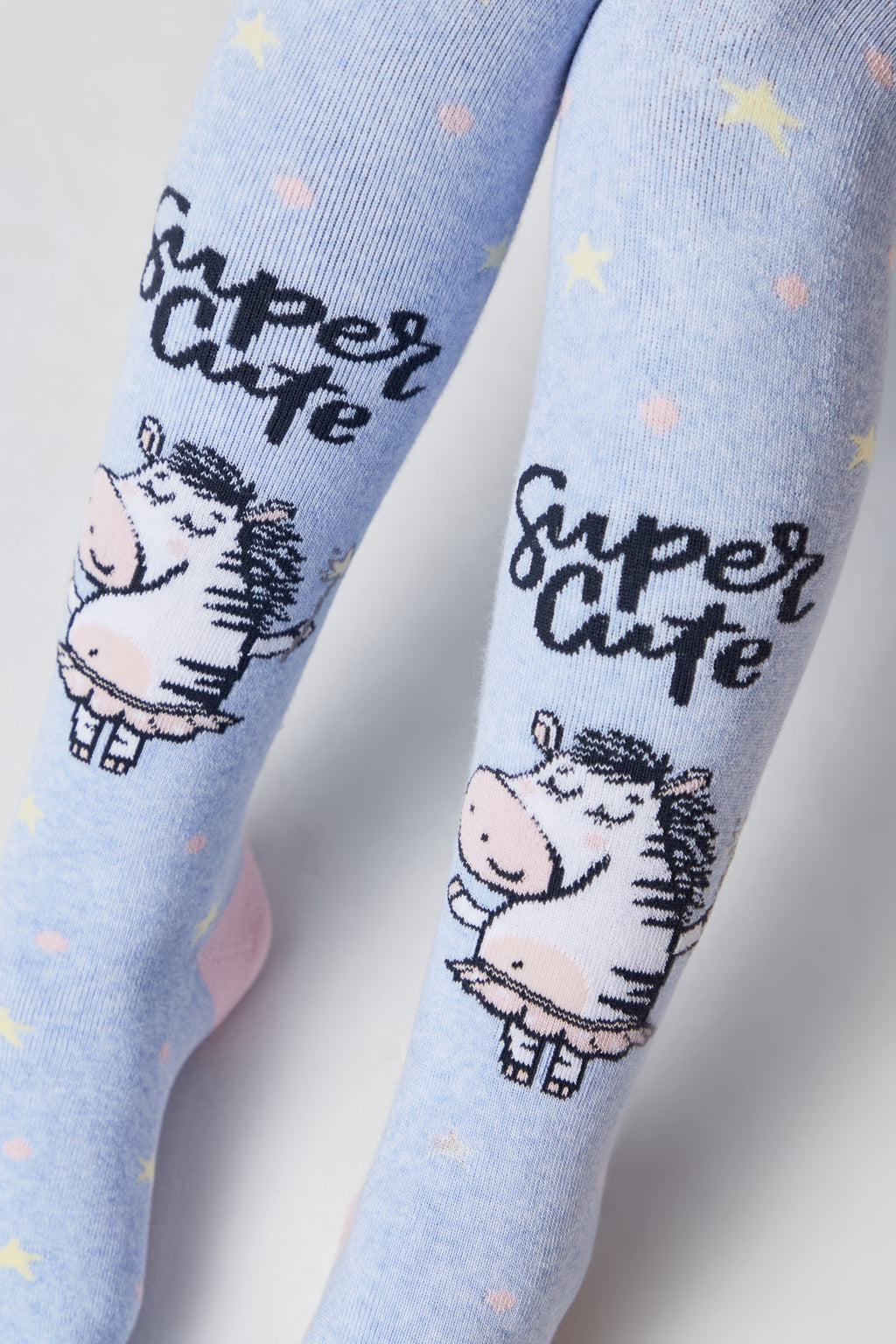 TheRanok.com Conte-Kids Cotton Terry Tights - Sof-Tiki 521 — detail close-up