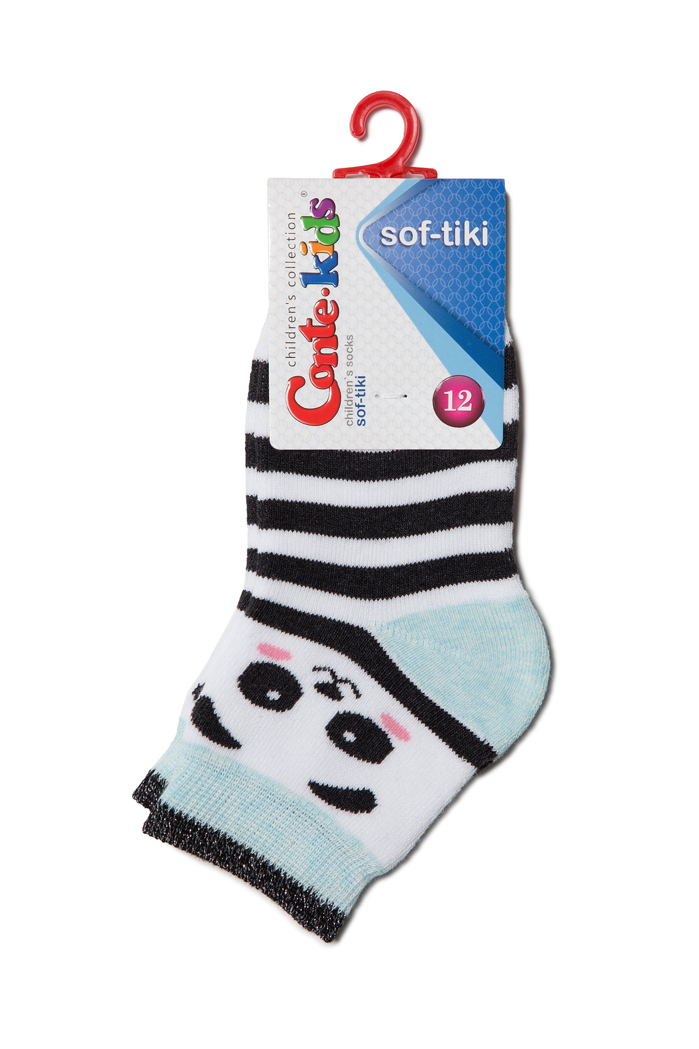 TheRanok.com Conte-Kids Cotton Terry Socks - Sof-Tiki 414 — detail close-up