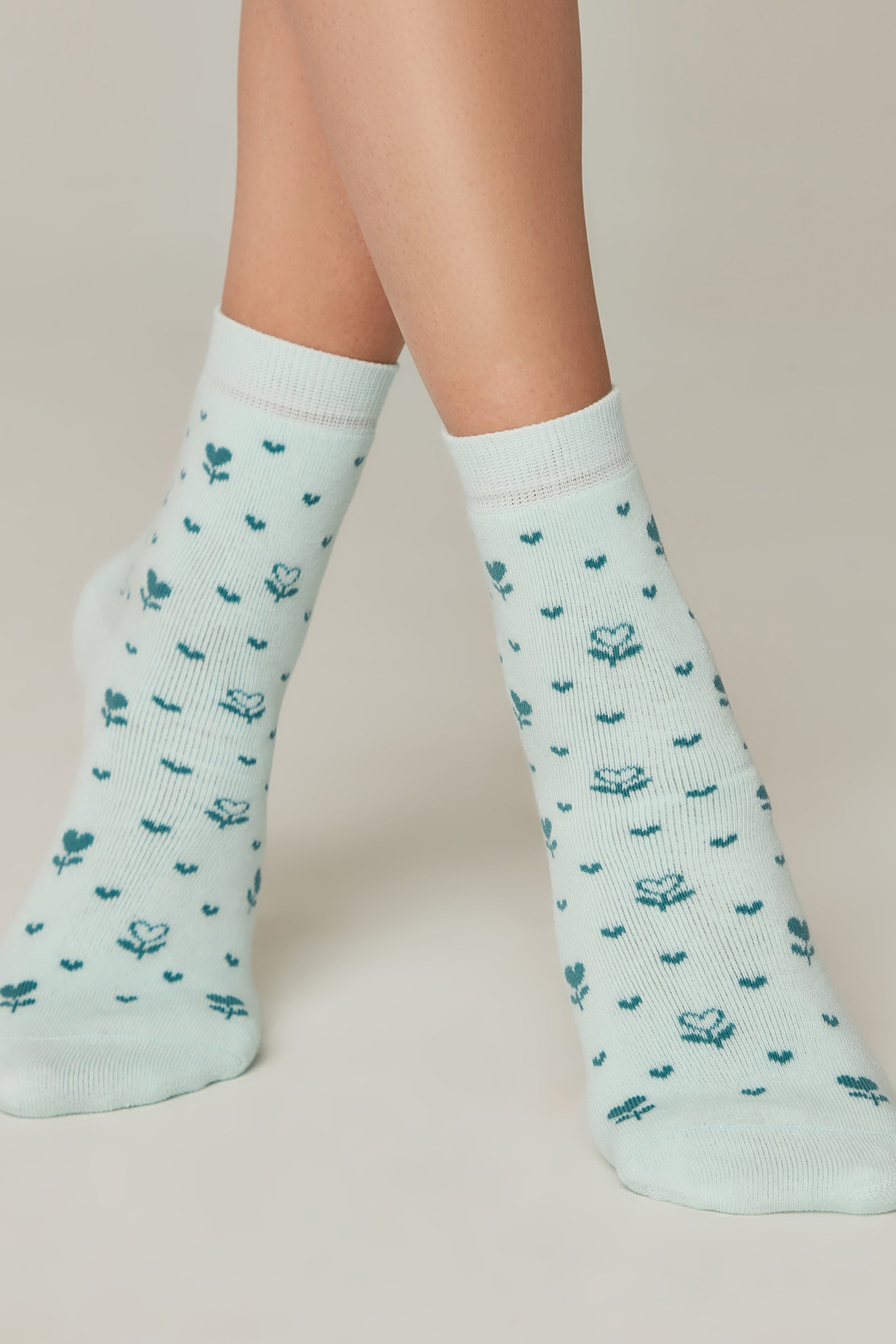 TheRanok.com Cotton Terry Socks Conte Comfort 434 — detail close-up