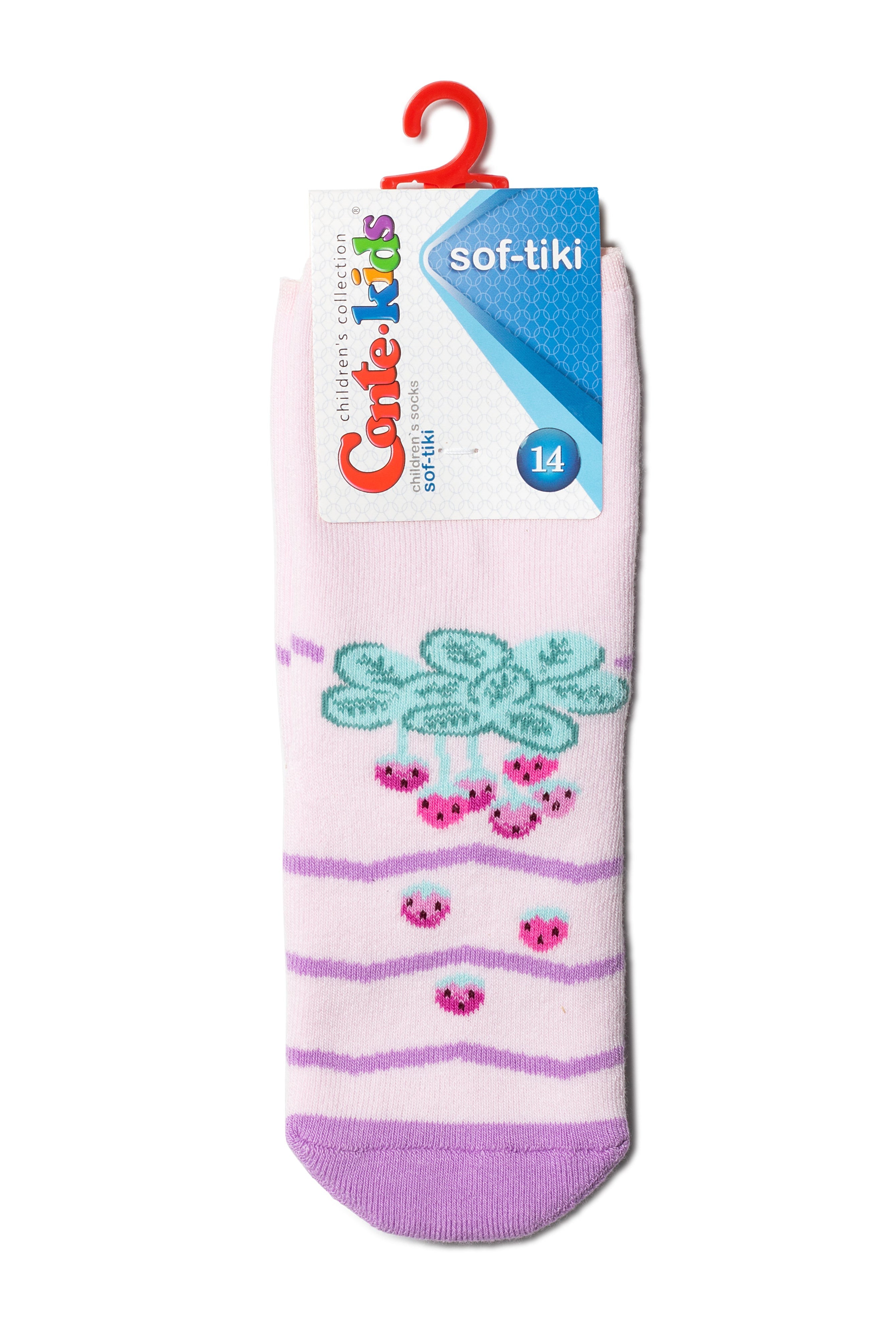TheRanok.com Conte-Kids Cotton Non-slip Terry Socks - Sof-Tiki 472 — in-use photo