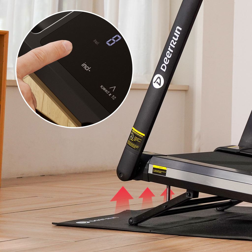 DeerRun X20 Incline Home Treadmill with 15% Auto Incline & Full Running Deck | 400 lbs, 11.3 mph – DeerRun®, view 7