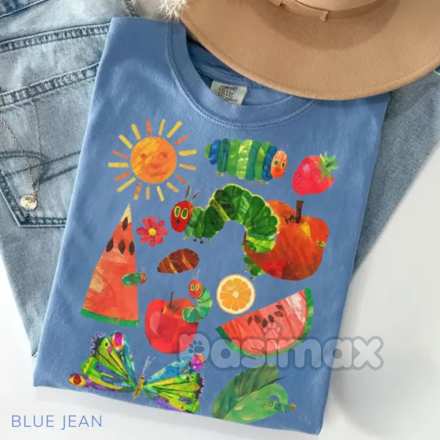Pasimax Hungry Caterpillar Teacher Shirt — in-use photo
