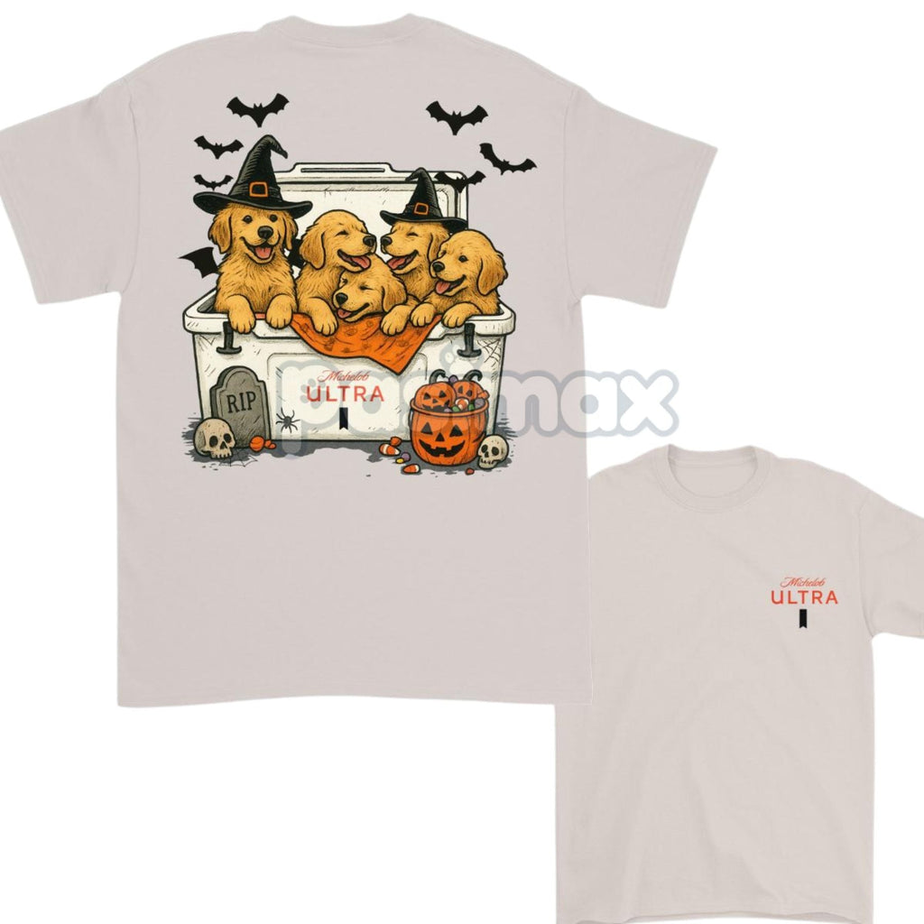 Pasimax Golden Retriever & Beer T-Shirt — back view