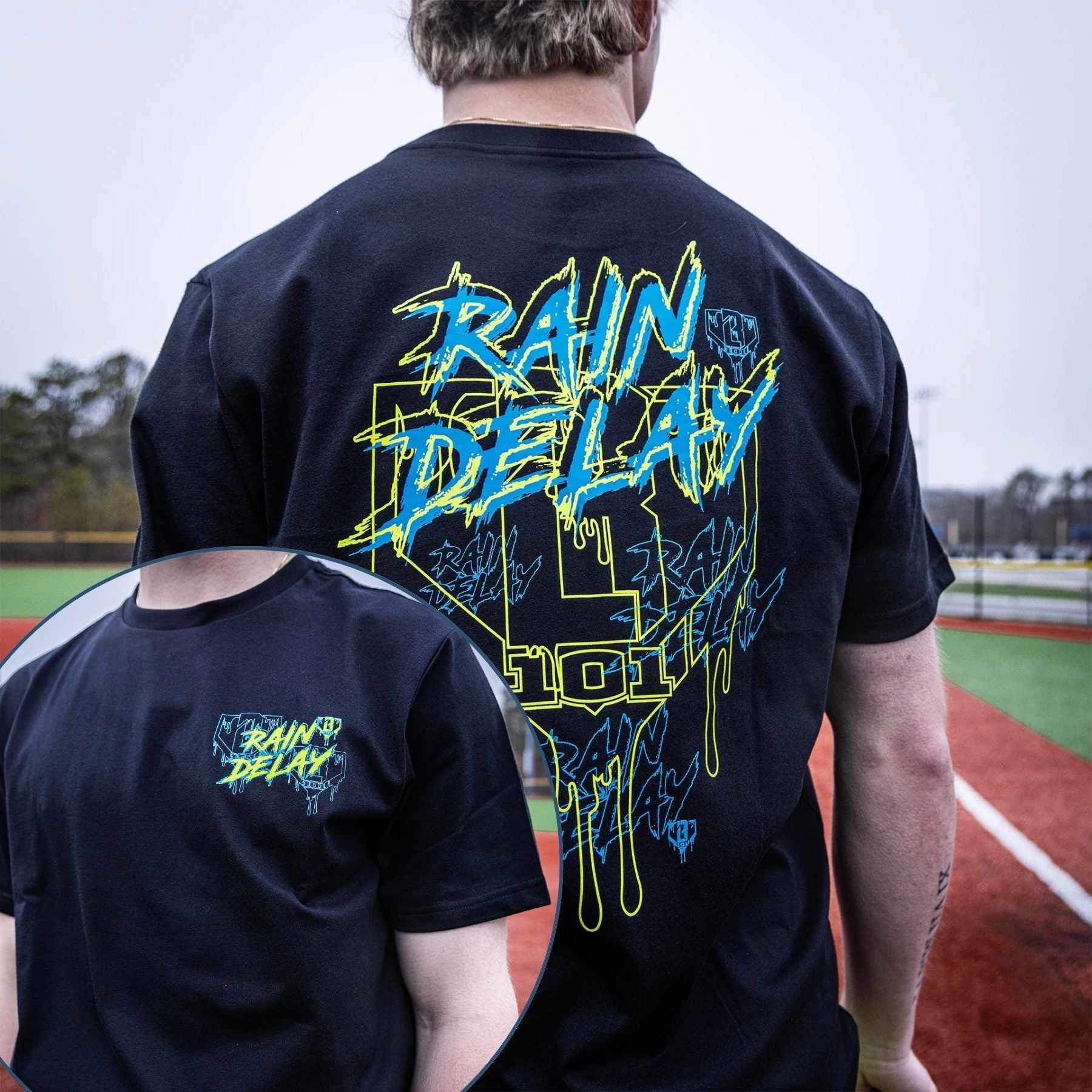 "Rain Delay" Lightning Bolt T-Shirt – Retro Electric Graphic Tee