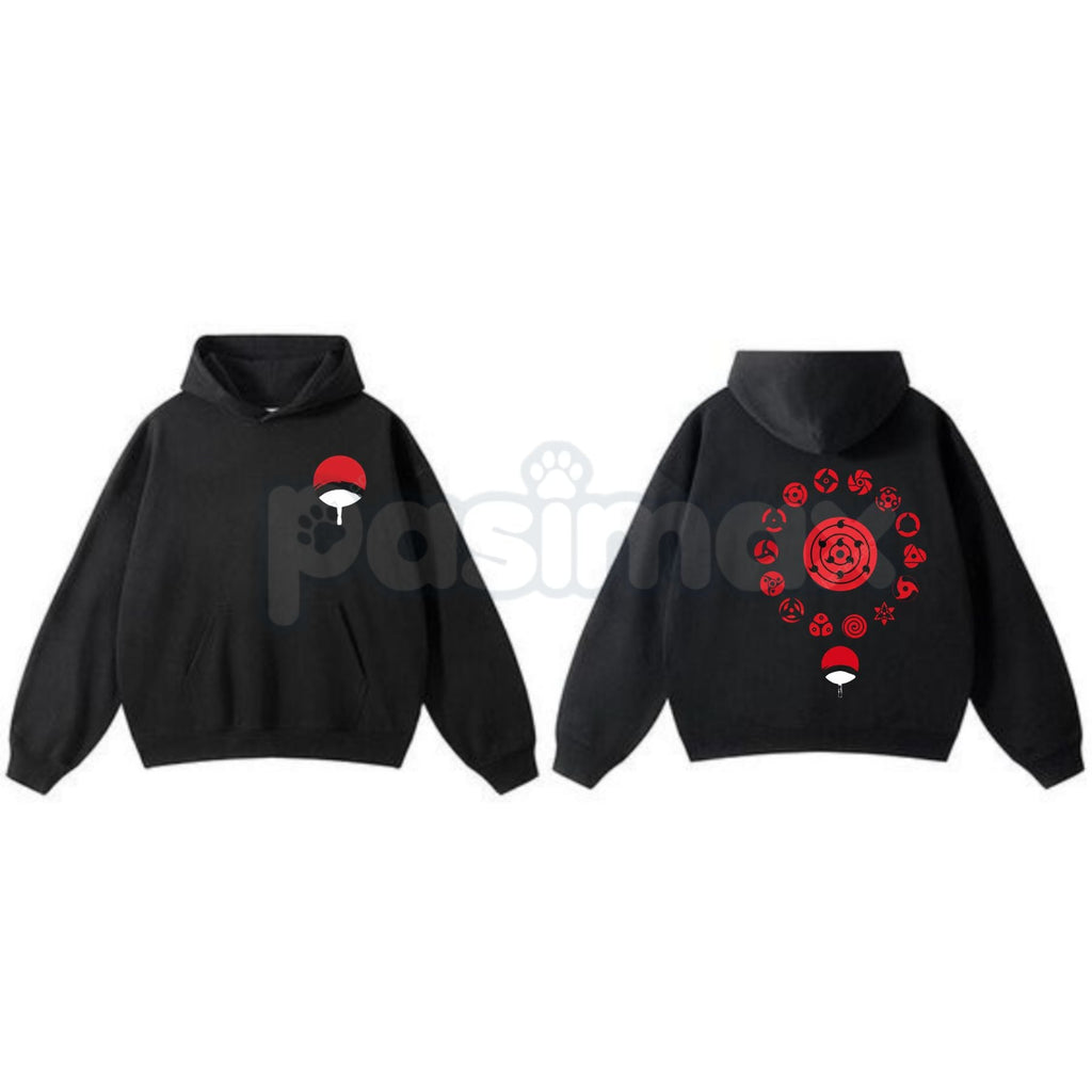 Pasimax Limited Uchiha Clan Sharingan Eyes – Naruto Shippuden Hoodie, T-Shirt & Sweatshirt Merch — side view