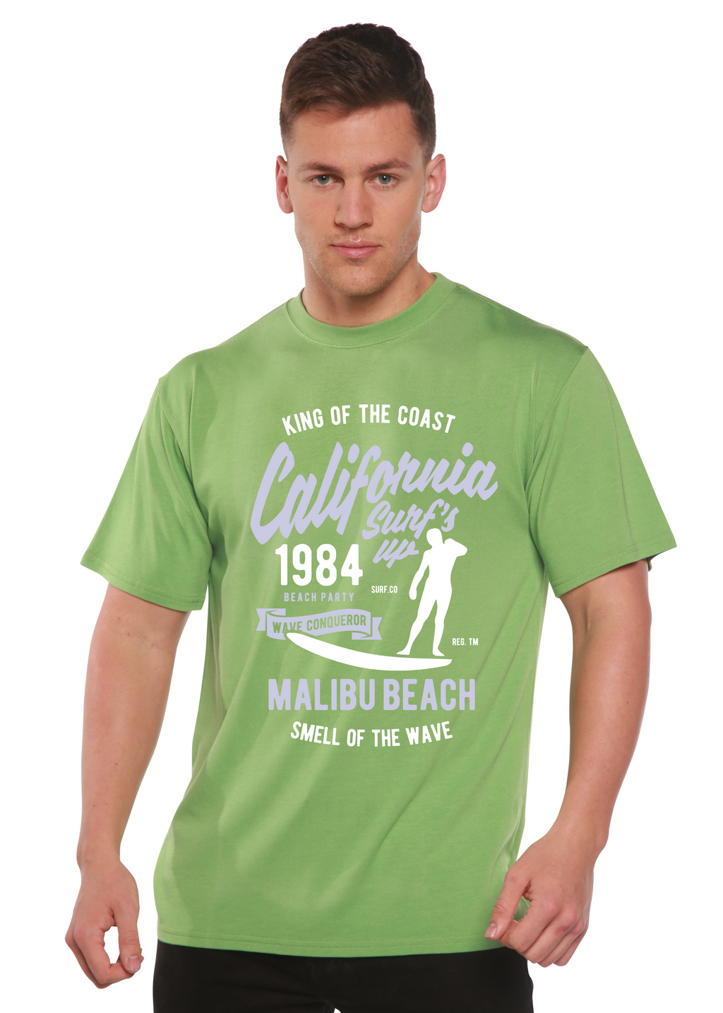 Spun Bamboo California 1984 Spun Bamboo® Men's Bamboo Viscose/Organic Cotton Short Sleeve Graphic T-Shirt — lifestyle context