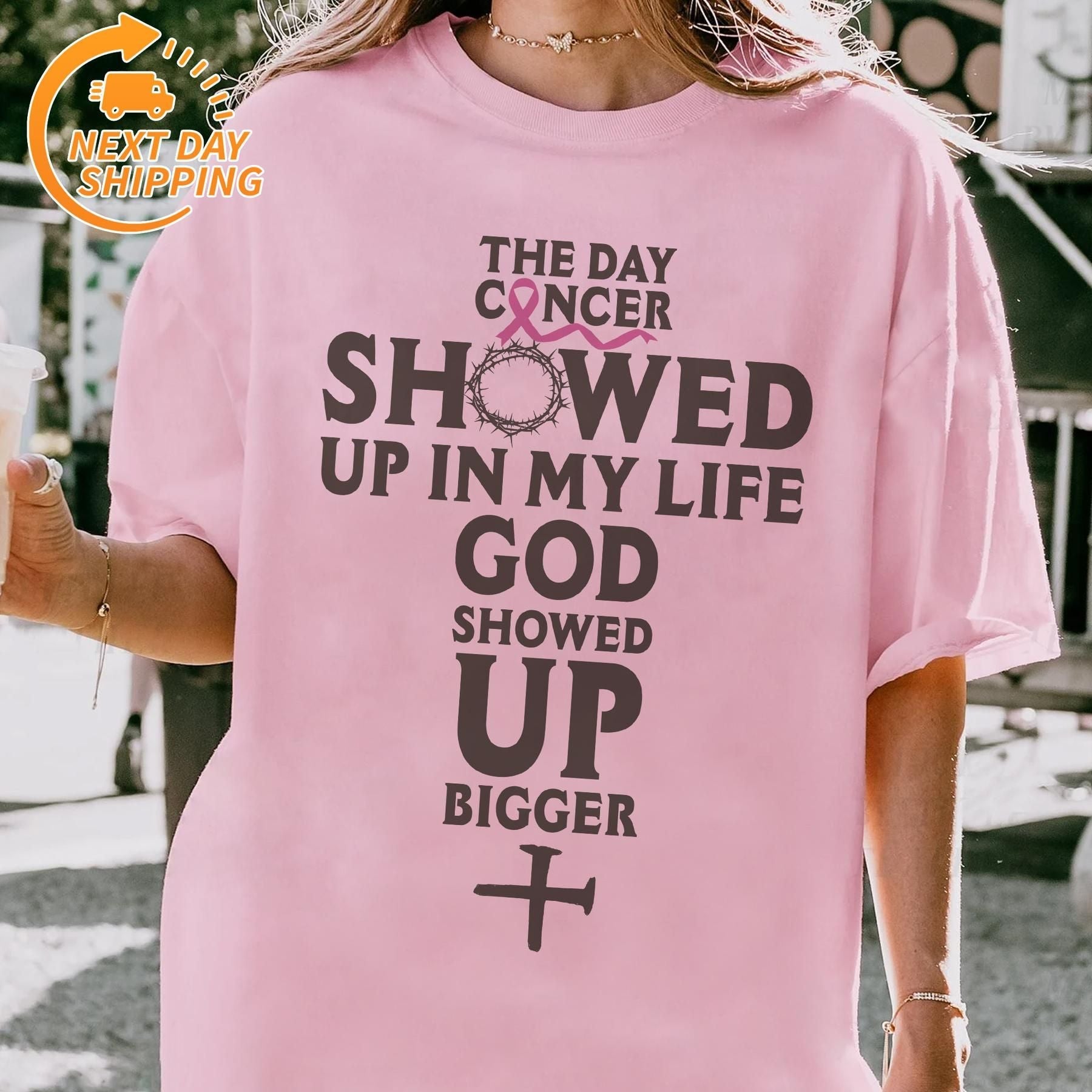 Pasimax "In October We Wear Pink" Horror T-Shirt — alternative angle