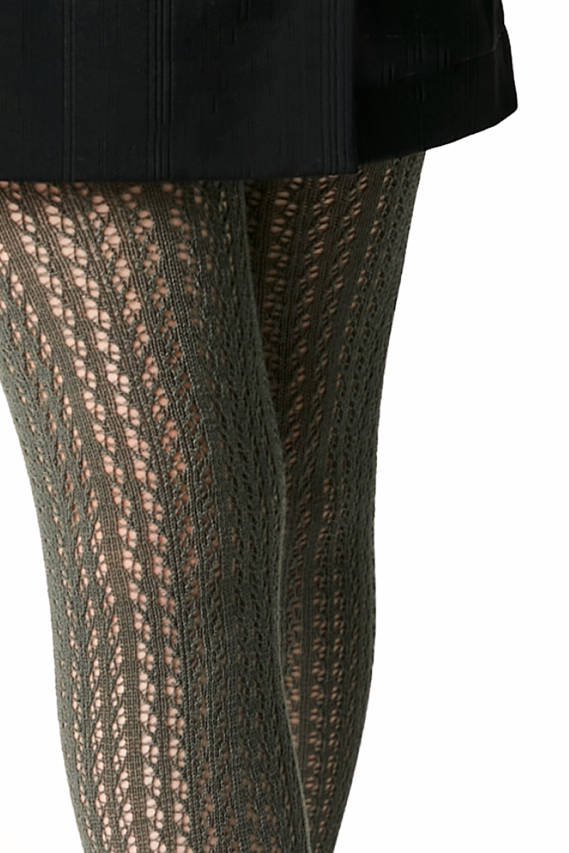 TheRanok.com Conte-Kids Cotton Tights Miss 618 - Mesh Pattern — side view
