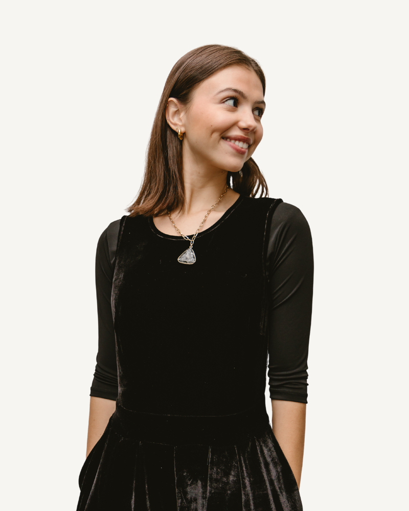 HALFTEE Layering Fashions Elegant 3/4 Sleeve Halftee — detail shot 7