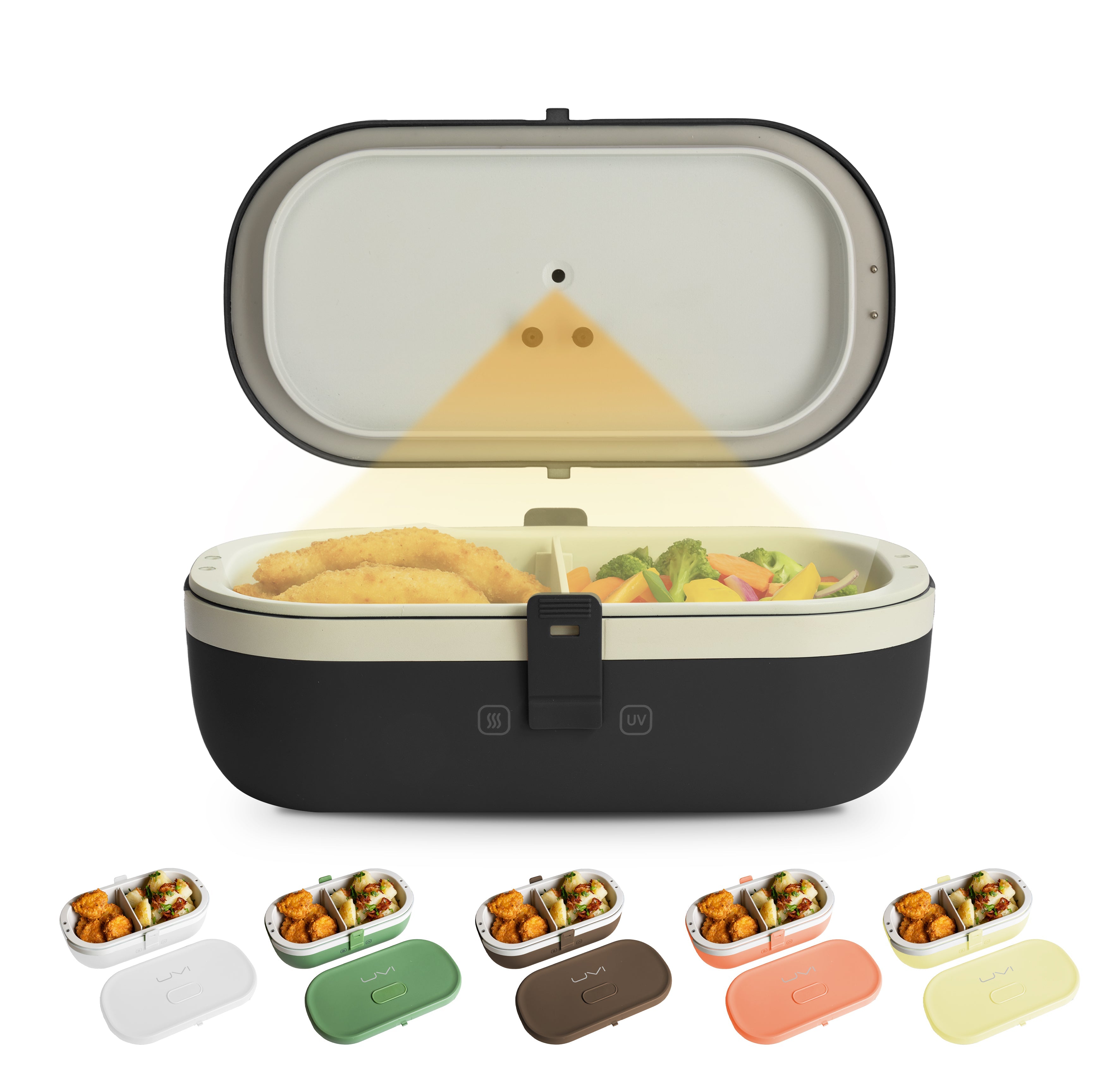 Self-Heating Lunch Box With USB-C Cord and UV LIGHT SANITIZER – Fritaire, view 13