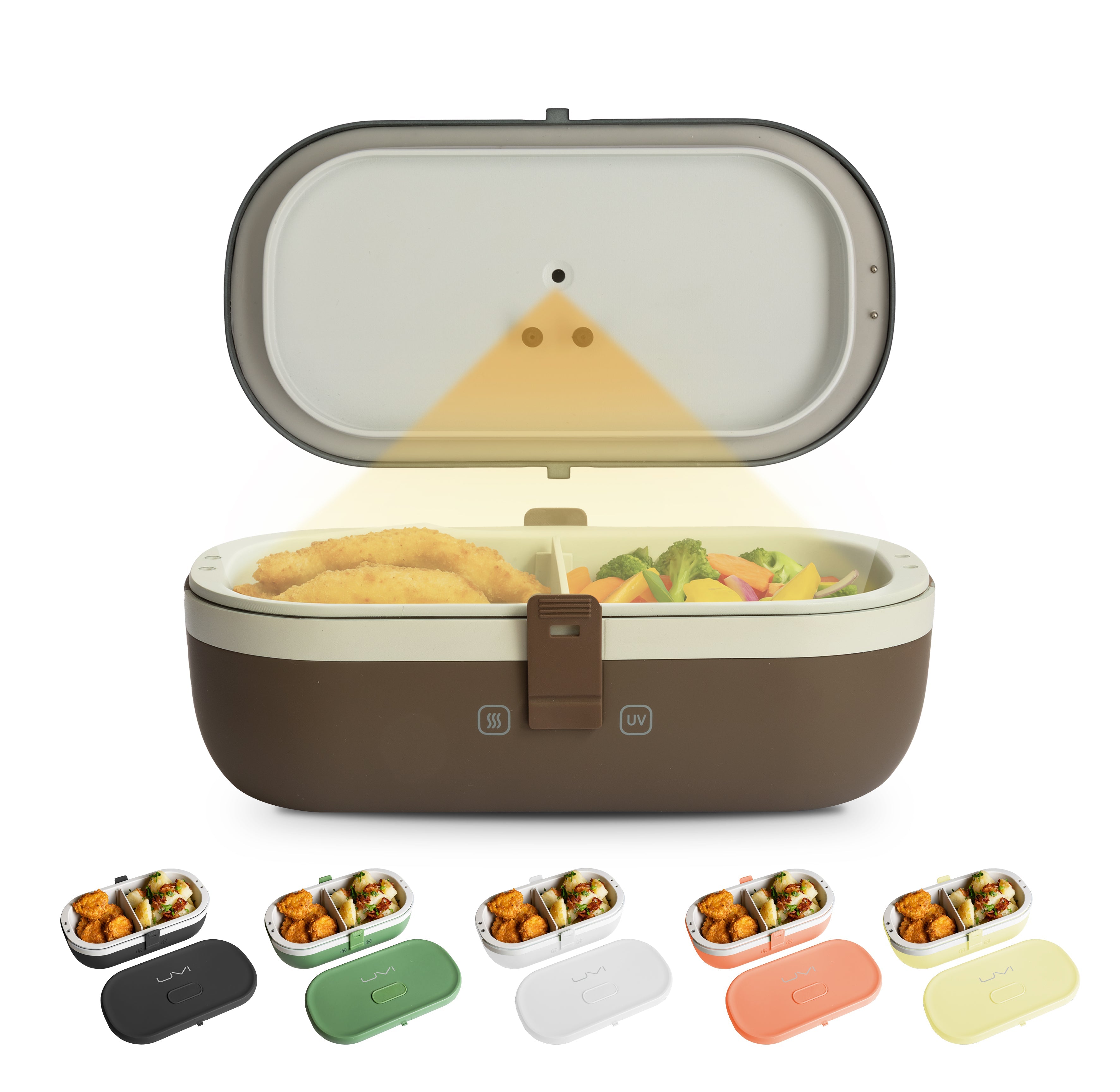 Self-Heating Lunch Box With USB-C Cord and UV LIGHT SANITIZER – Fritaire, view 14
