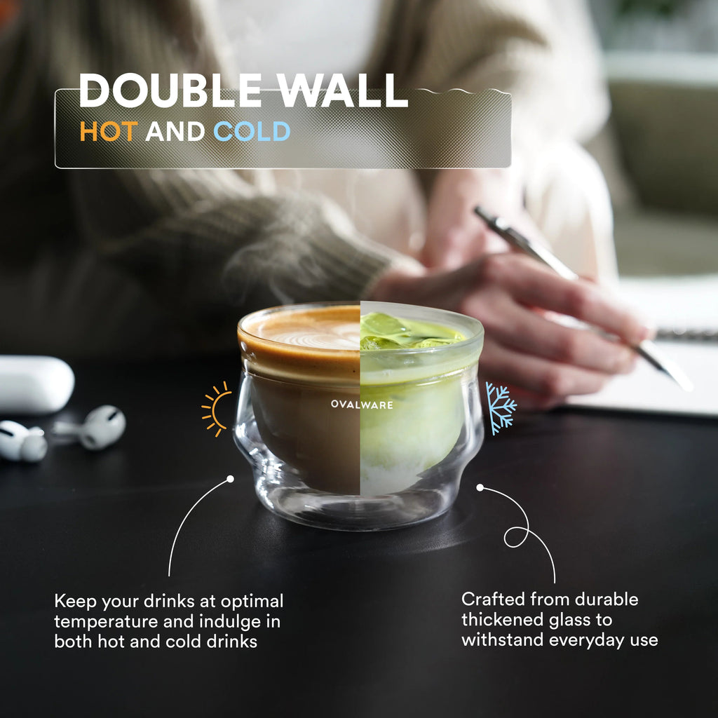 Latte Master Glass - 250ml/8.5oz (Set of 2) – Ovalware, view 10