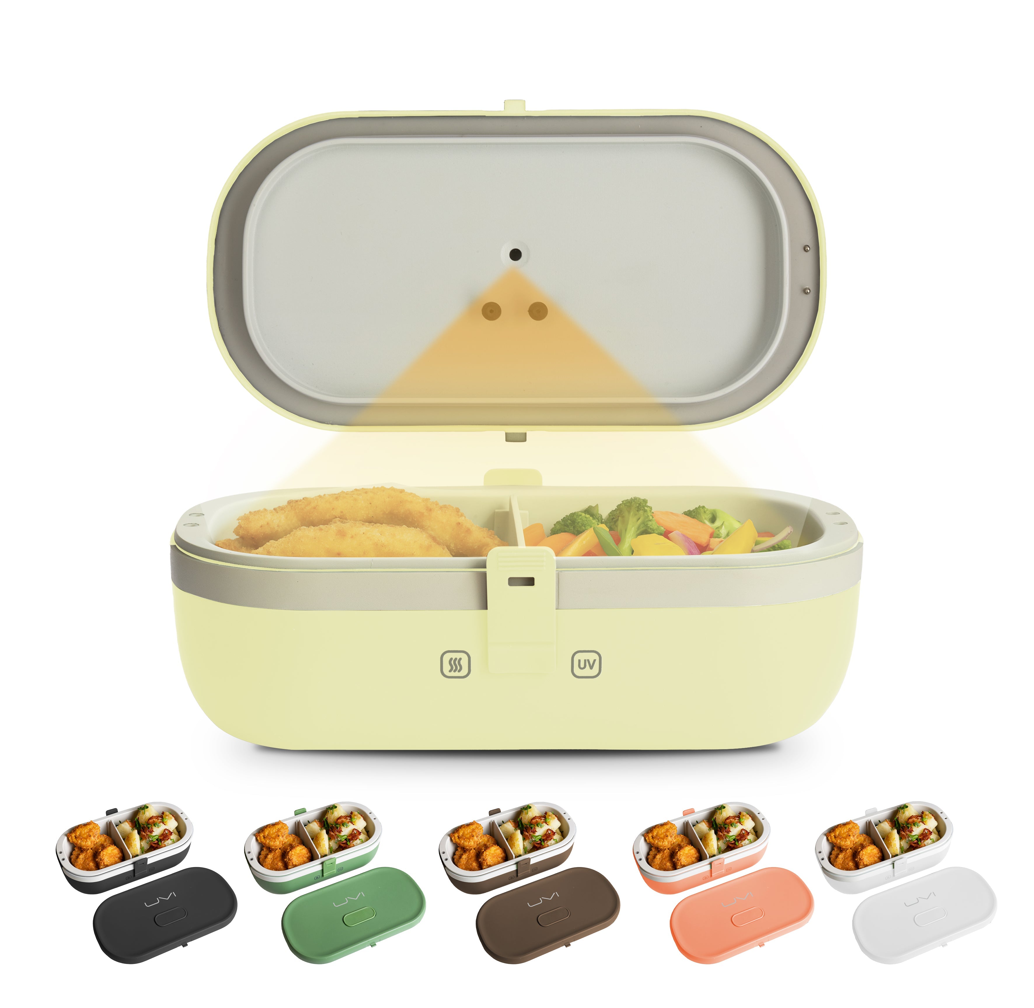 Self-Heating Lunch Box With USB-C Cord and UV LIGHT SANITIZER – Fritaire, view 17