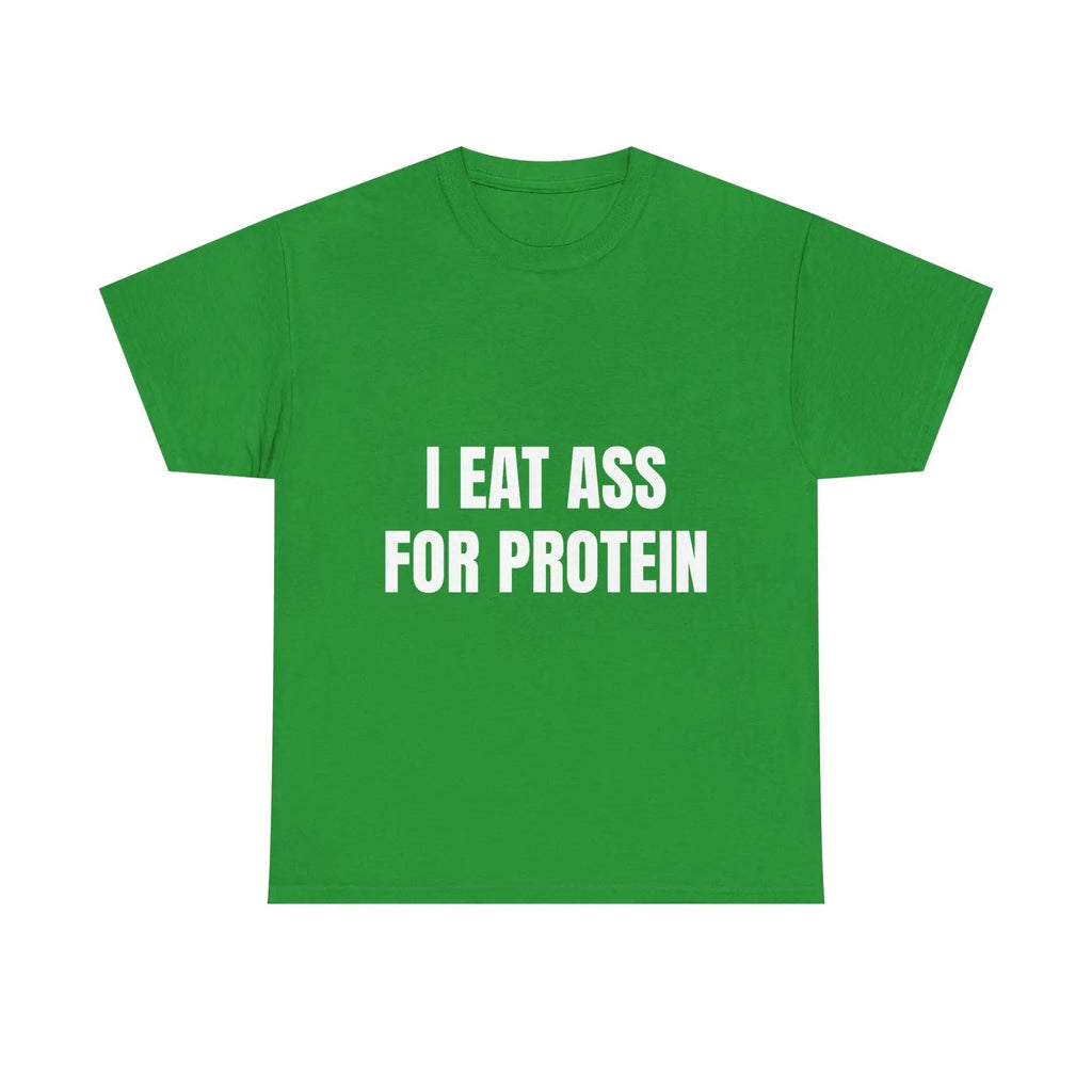 Pasimax "I EAT THIS FOR PROTEIN" Funny T-Shirt — in-use photo