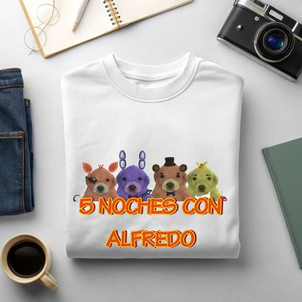 Pasimax "5 Noches Con Alfredo" T-Shirt — in-use photo