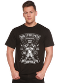 Spun Bamboo Built For Speed Men's Bamboo Viscose/Organic Cotton Short Sleeve Graphic T-Shirt — main product shot