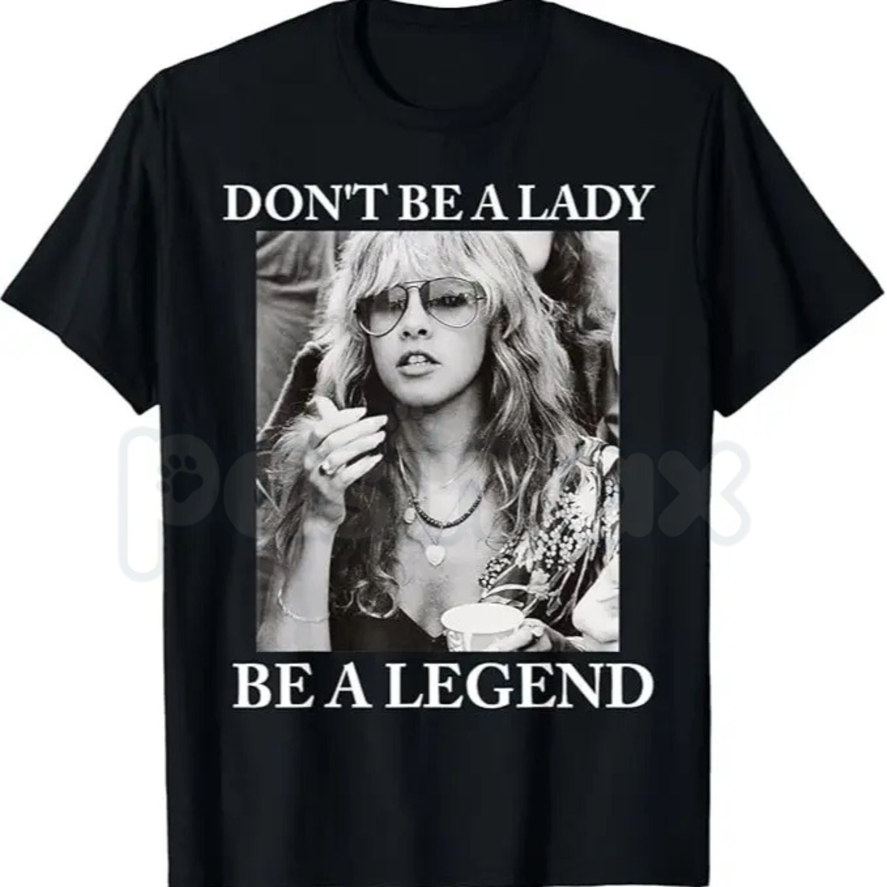 Stevie Nicks Vintage "Don't Be A Lady Be A Legend" T-Shirt – Retro 70s Rock Graphic Tee, Premium 100% Cotton Boho Goddess Top, Soft Lived-In Heavyweight Fleetwood Mac Fan Shirt, Made in USA