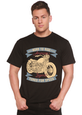 Spun Bamboo Born To Ride American Legend Men's Bamboo Viscose/Organic Cotton Short Sleeve Graphic T-Shirt — main product shot