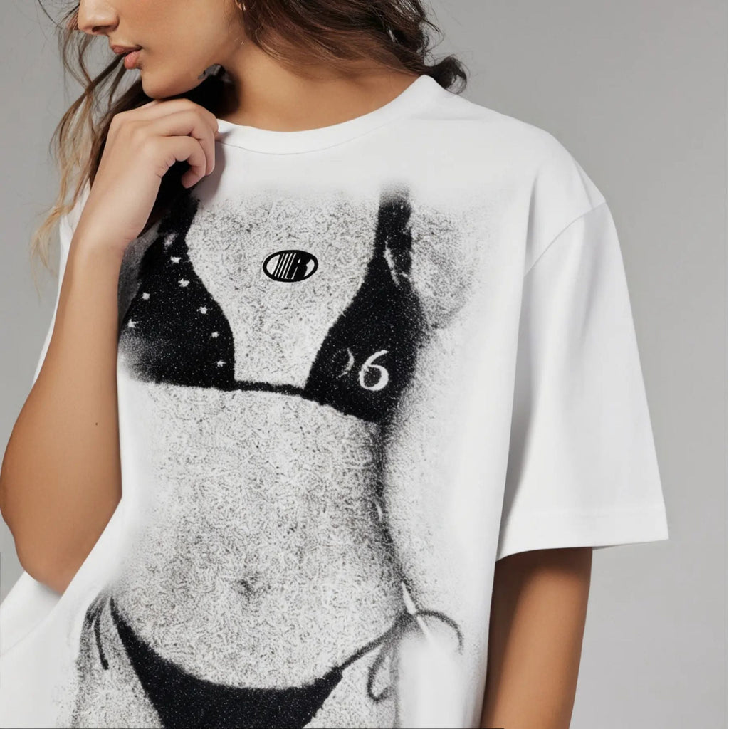 Pasimax Beach Art T-Shirt — in-use photo