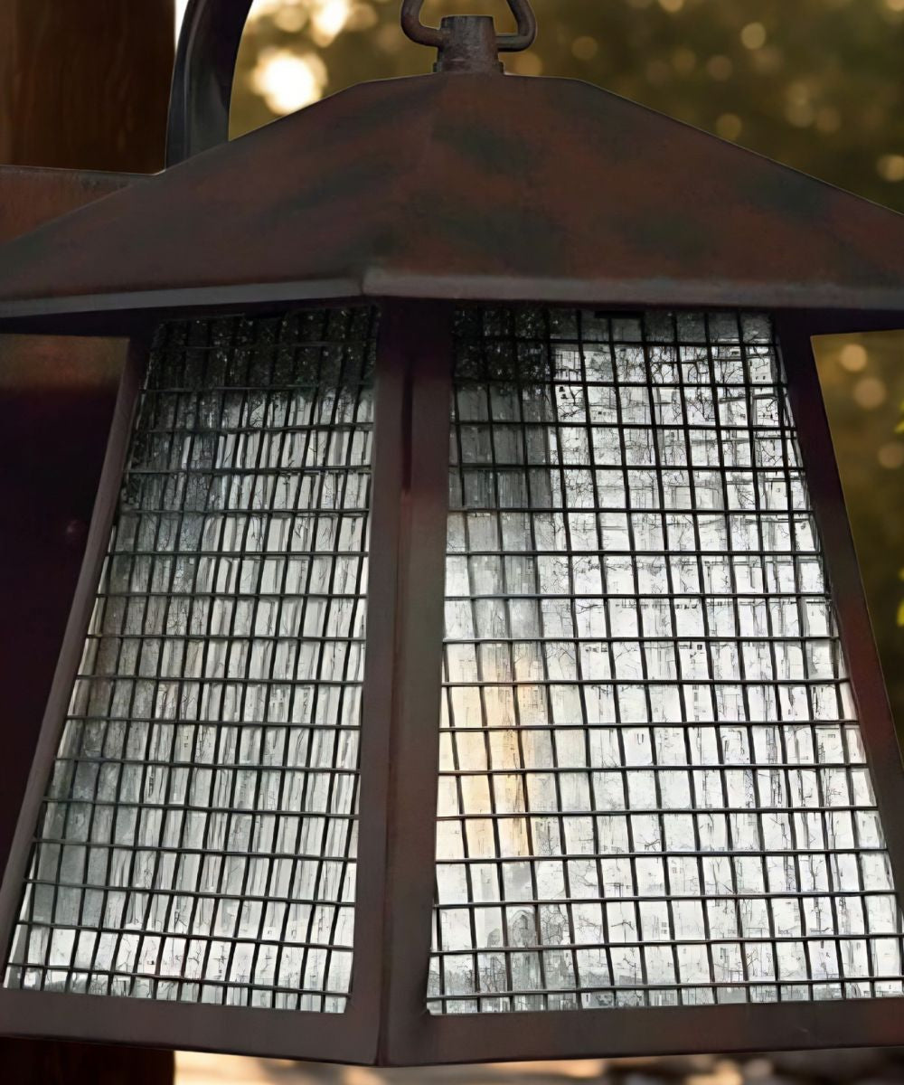 12" High, 1-Light Valiant Bronze Finish with Clear Seedy Glass Outdoor Wall Lantern – LampsUSA, view 4
