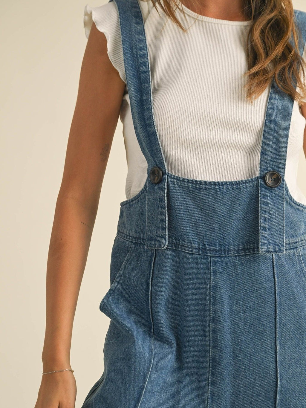 Vintage Wide Leg Denim Overalls
