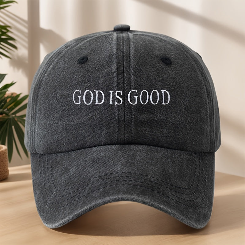MyClosetAid [Vintage Baseball Cap] Embroidered "GOD IS GOOD" Design — main product shot