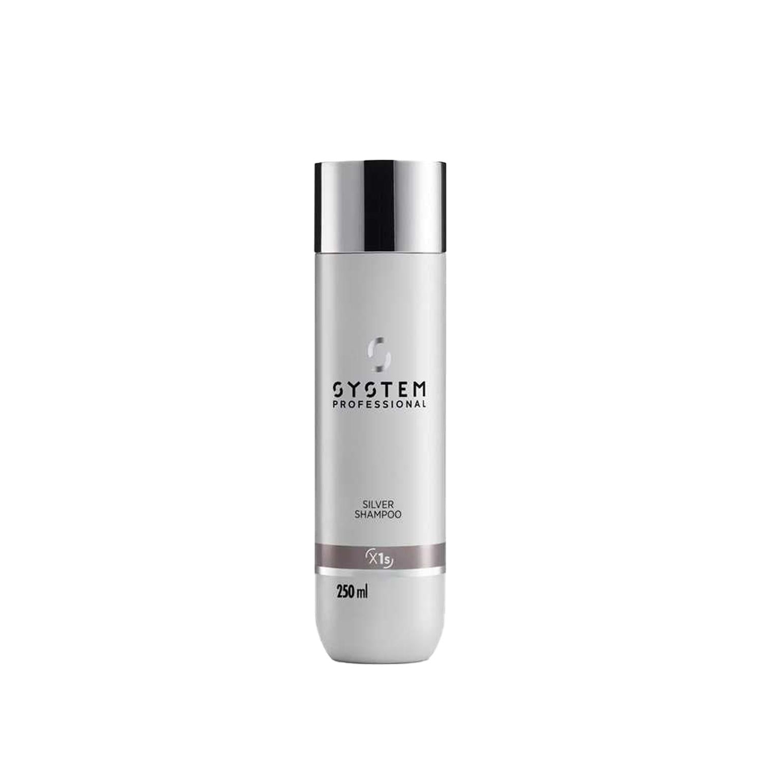 Wella System Professional Silver Shampoo 250ml - Enhances Silver/Gray Hair Color & Vibrancy