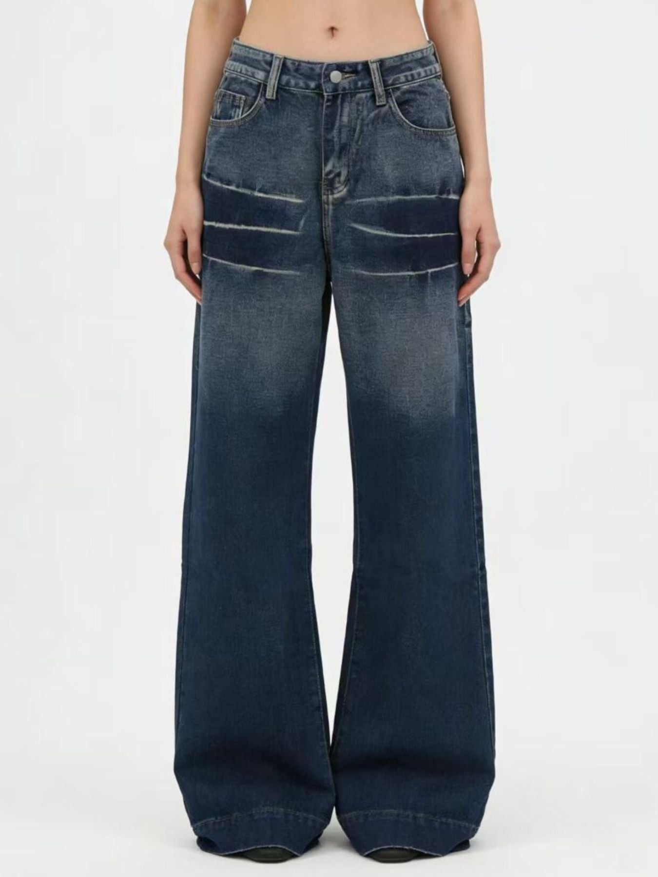 Washed Wide Leg Jeans